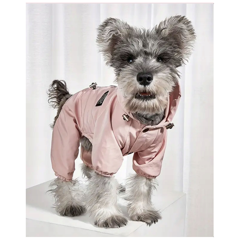 Różowa kurtka przeciwdeszczowa dla psa Rainy Paw Pink | Łapka w stylu
