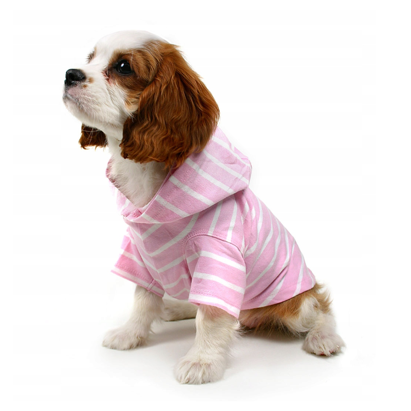 Różowo-biała koszulka polo dla psa Pink Polo Paw | Łapka w stylu